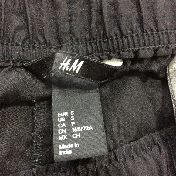 H&M Drawstring Jogger Pants Zip Pockets Size Small - Picture 7 of 7